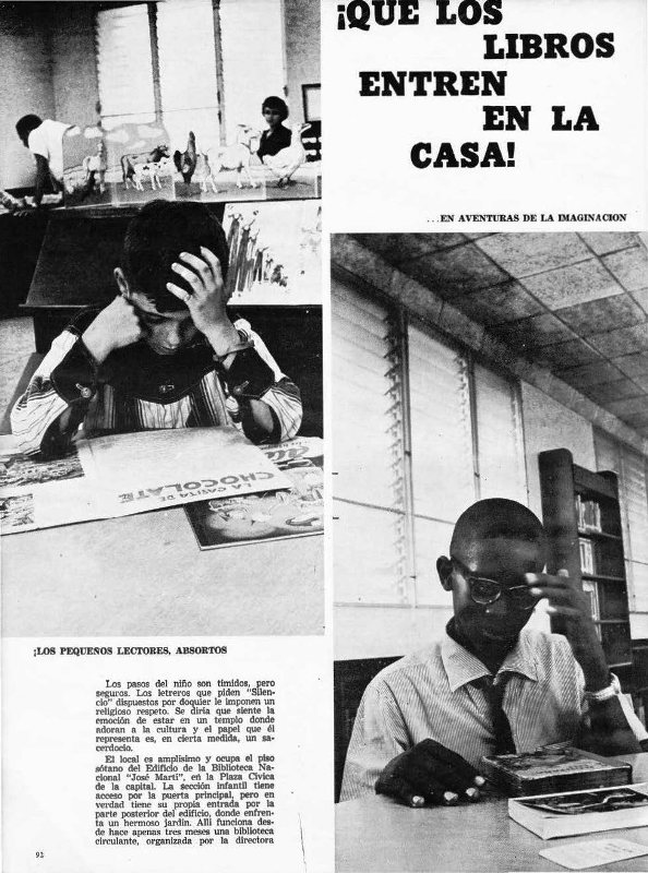 Foto de La  Biblioteca Nacional de Cuba en las páginas de INRA
